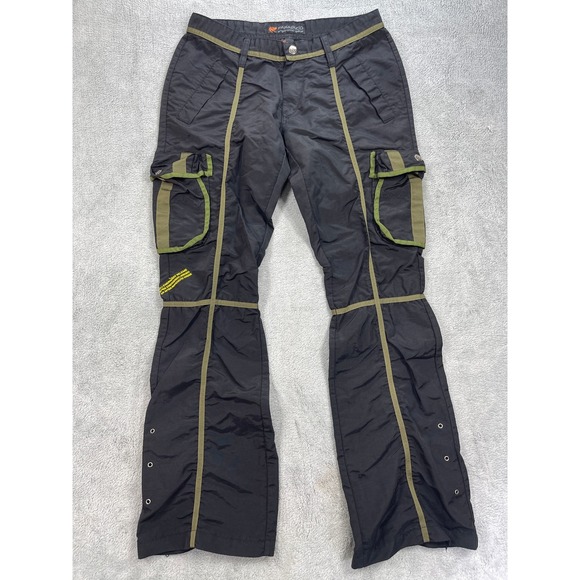 Parasuco Other - Parasuco Cargo Pants Mens 32 Black Parachute Techwear Cyberpunk Ergonomic Y2K